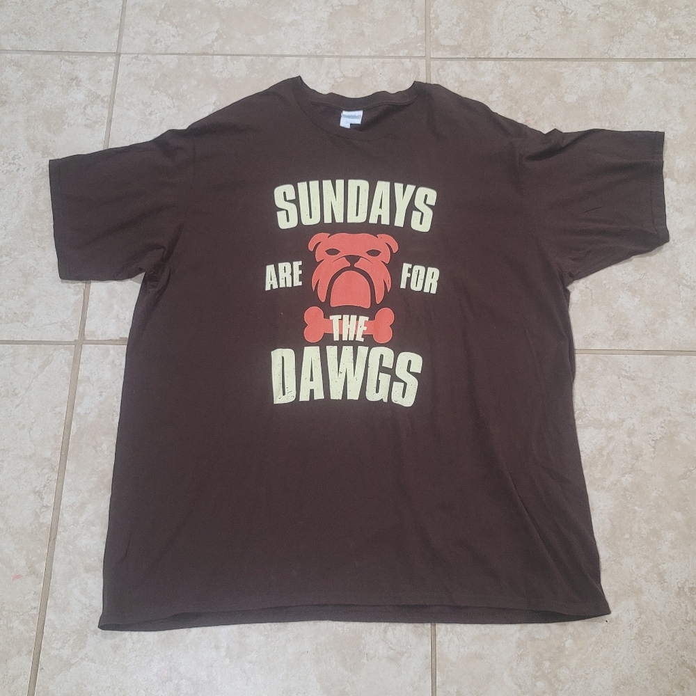 Vintage Cleveland Browns Sundays Are For Dawgs T-shirt.